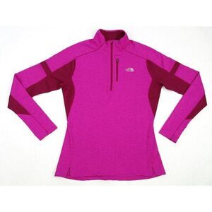 North face flash dry quarter sip fuchsia top size medium